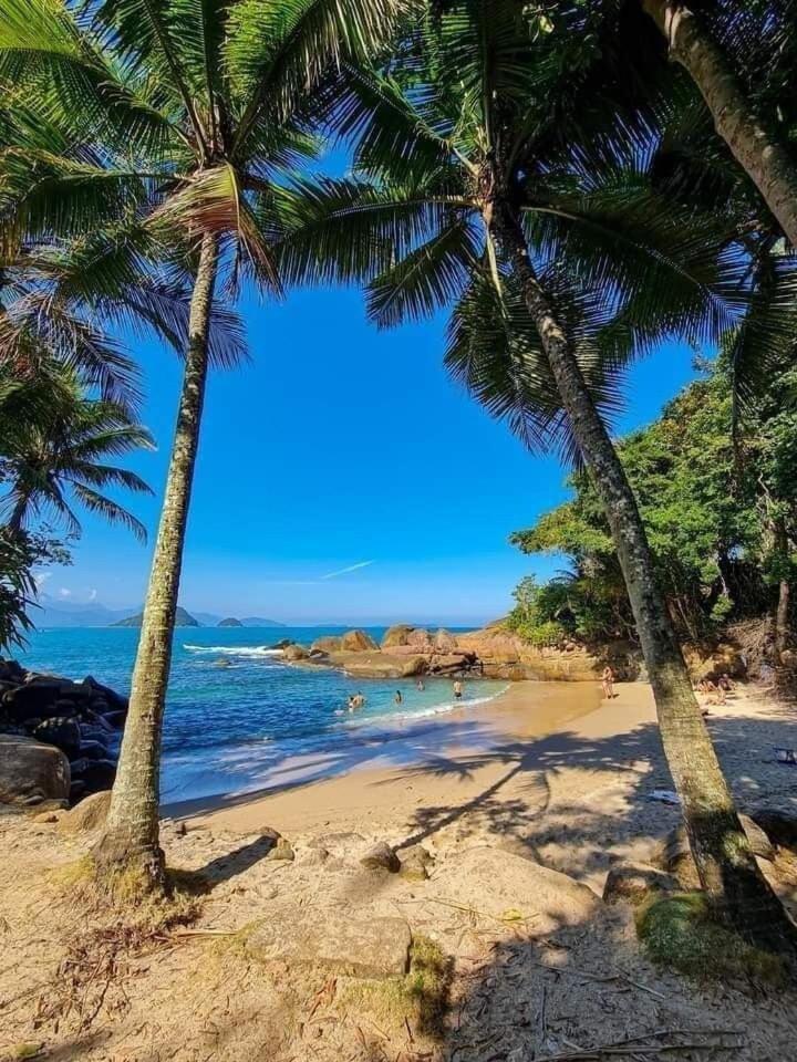 Kit Net Na Praia Grande Ubatuba 200 Metros Do Mar מראה חיצוני תמונה